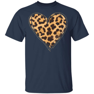Cute Heart Valentines Leopard Pattern