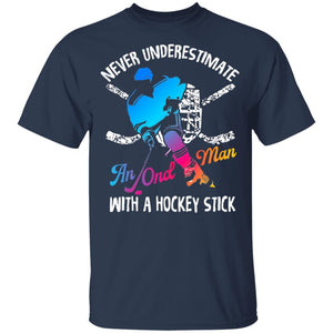 Never Underestimate An Old Man With A Hockey Stick